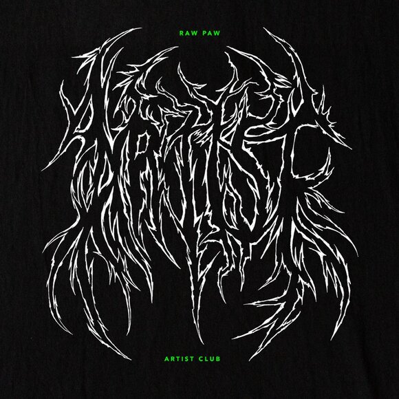 New! Artist Club Heavy Metal Trucker Hat by Raw Paw - Picture 2 of 2